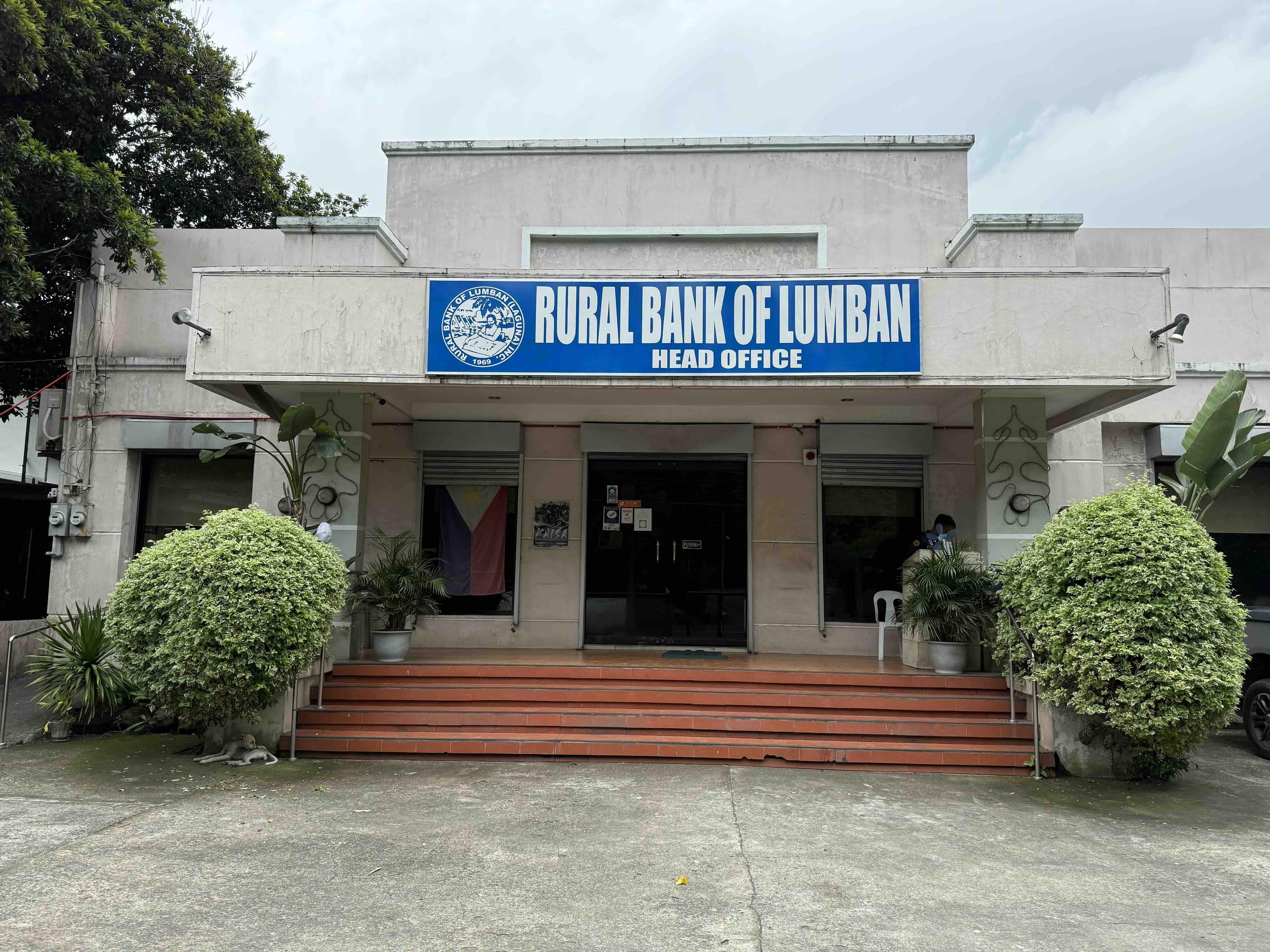 The front of the Head Office of the Rural Bank of Lumban